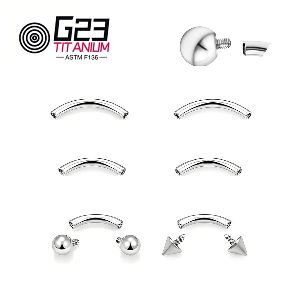 Wholesale 5/10/50pcs G23 Titan - Belly Bar Titanium recensione e prezzo