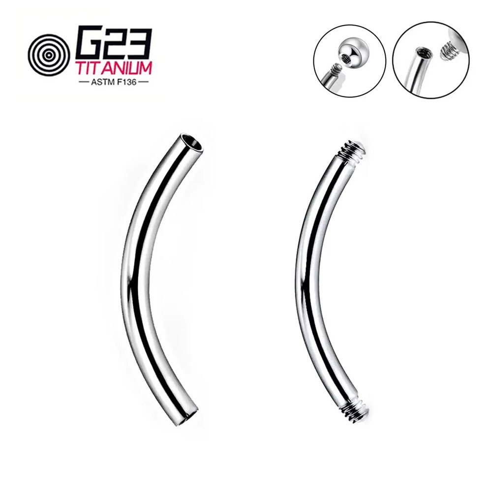 Wholesale 5/10/50pcs G23 Titan - Belly Bar Titanium recensione e prezzo