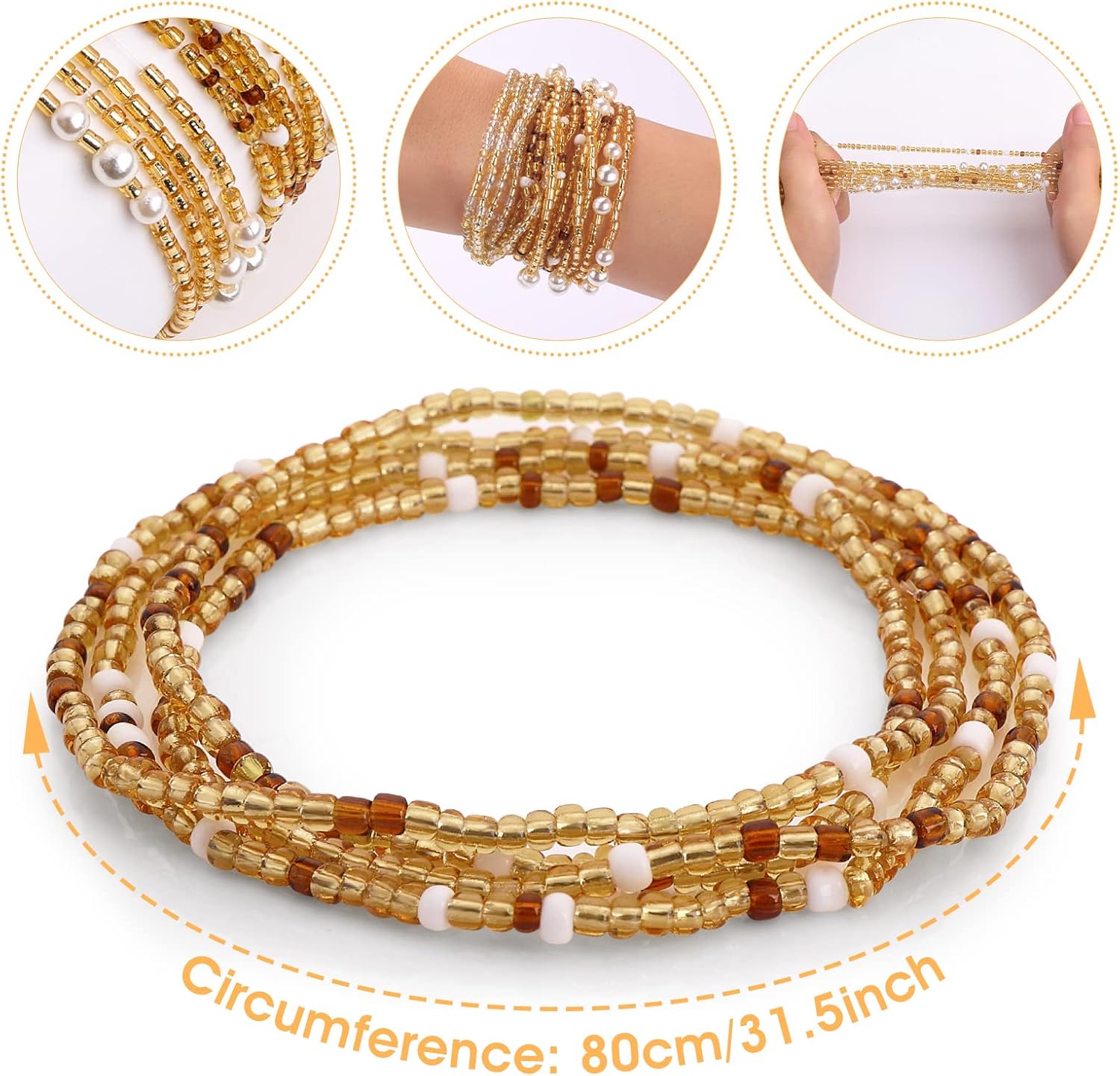Waist Beads for Women Belly Be - Body Jewelry Sale recensione e prezzo