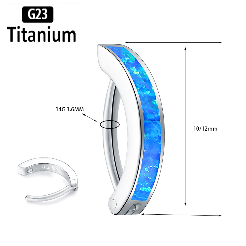 1PC 14G Implant Grade G23 Tita - Belly Bar Titanium recensione e prezzo