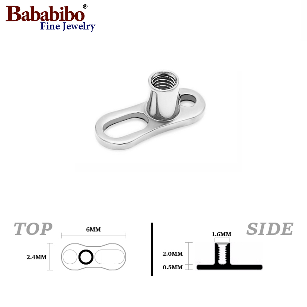 10pcs 14G 2mm /2.5mm G23 Titan - Body Jewelry Dermal recensione e prezzo