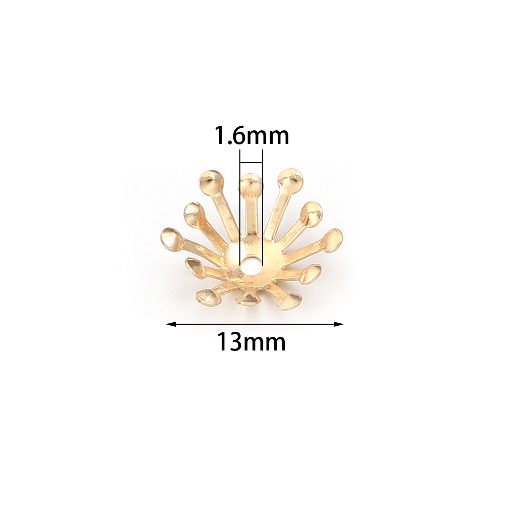 100Pcs Diameter 13MM Gold Colo - Body Jewelry Wholesale recensione e prezzo