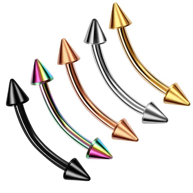 2Piece Titanium Steel Eyebrow  - Eyebrow Curved Barbell recensione e prezzo