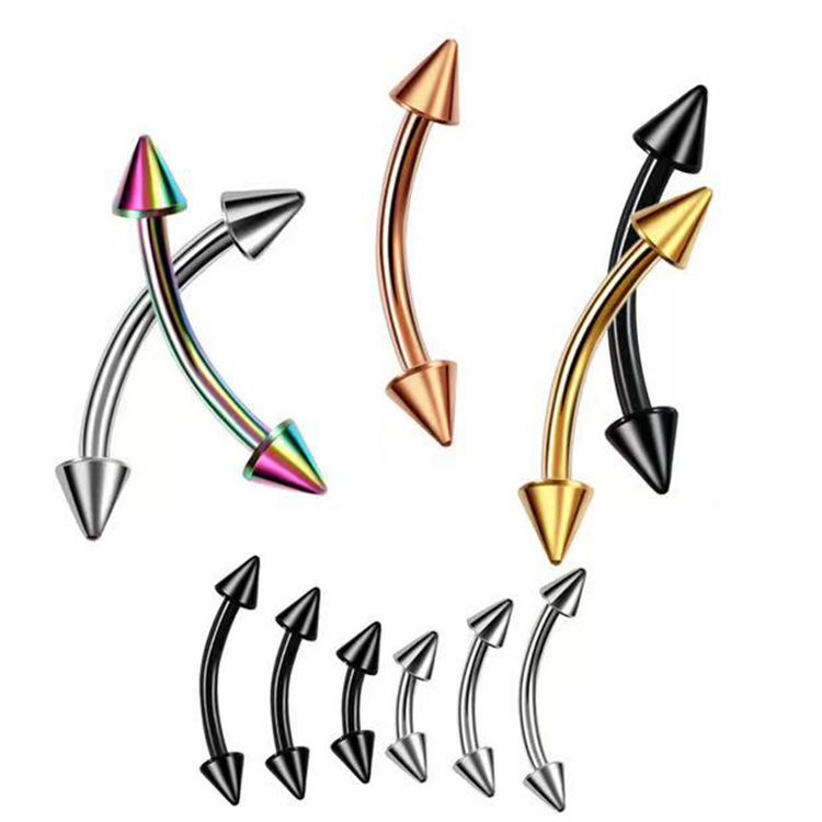 2Piece Titanium Steel Eyebrow  - Eyebrow Curved Barbell recensione e prezzo