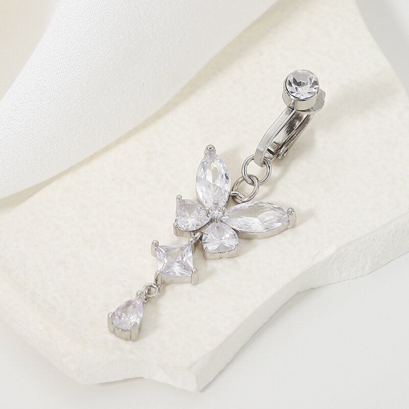 Clip On Fake Navel Belly Butto - Body Jewelry Wholesale recensione e prezzo