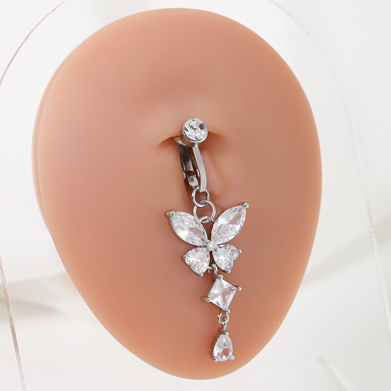 Clip On Fake Navel Belly Butto - Body Jewelry Wholesale recensione e prezzo