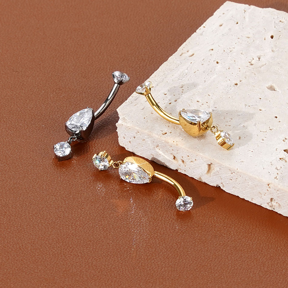 1/5PCS Titanium Crystal Zircon - Belly Bar Titanium recensione e prezzo
