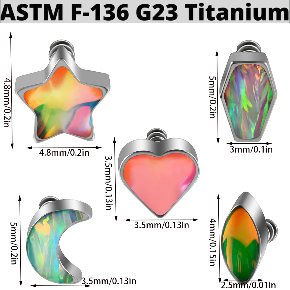 1PC Titanium Prong Flash Film  - Body Jewelry Dermal recensione e prezzo