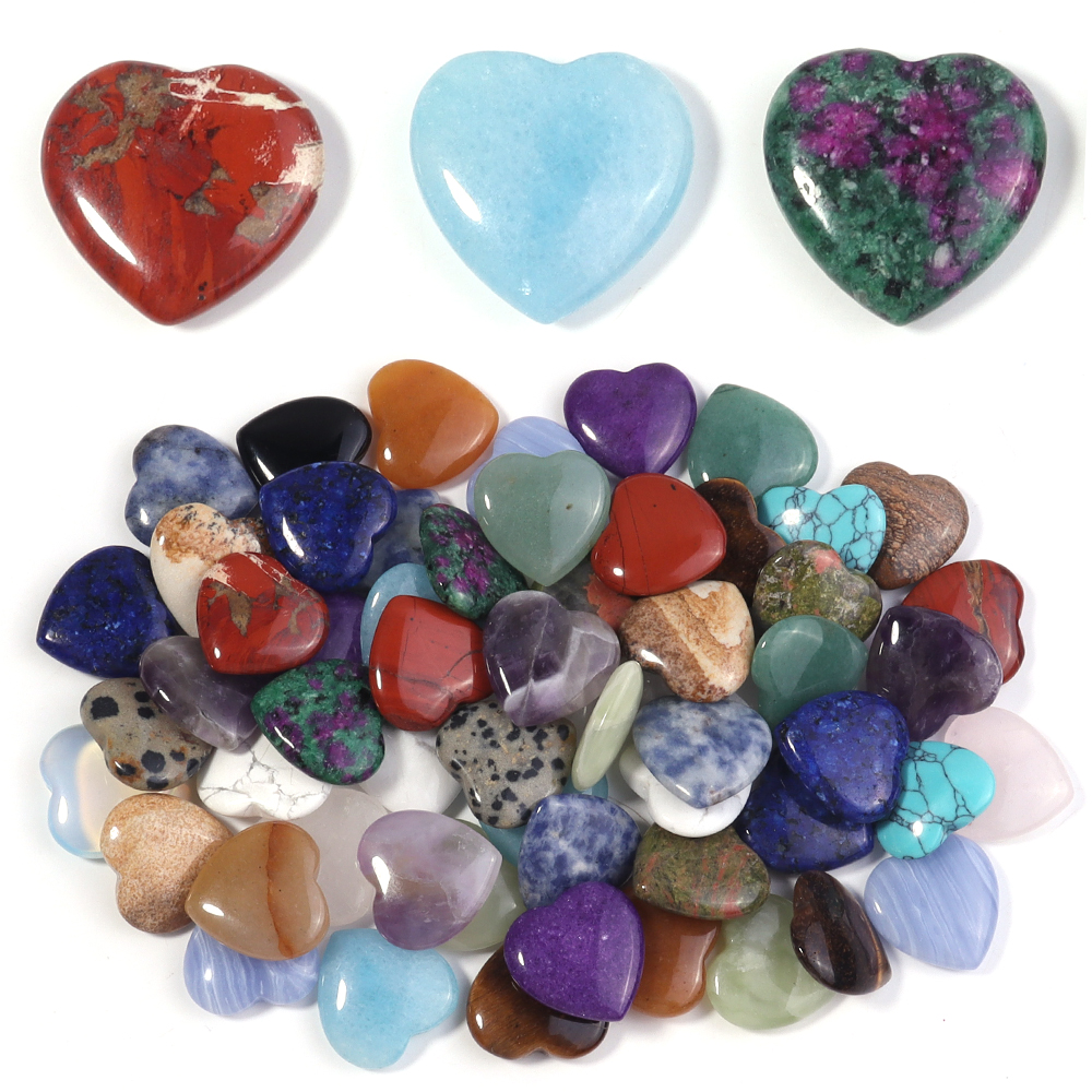 5pcs No Hole Heart Natural Sto - Body Jewelry Piercing recensione e prezzo