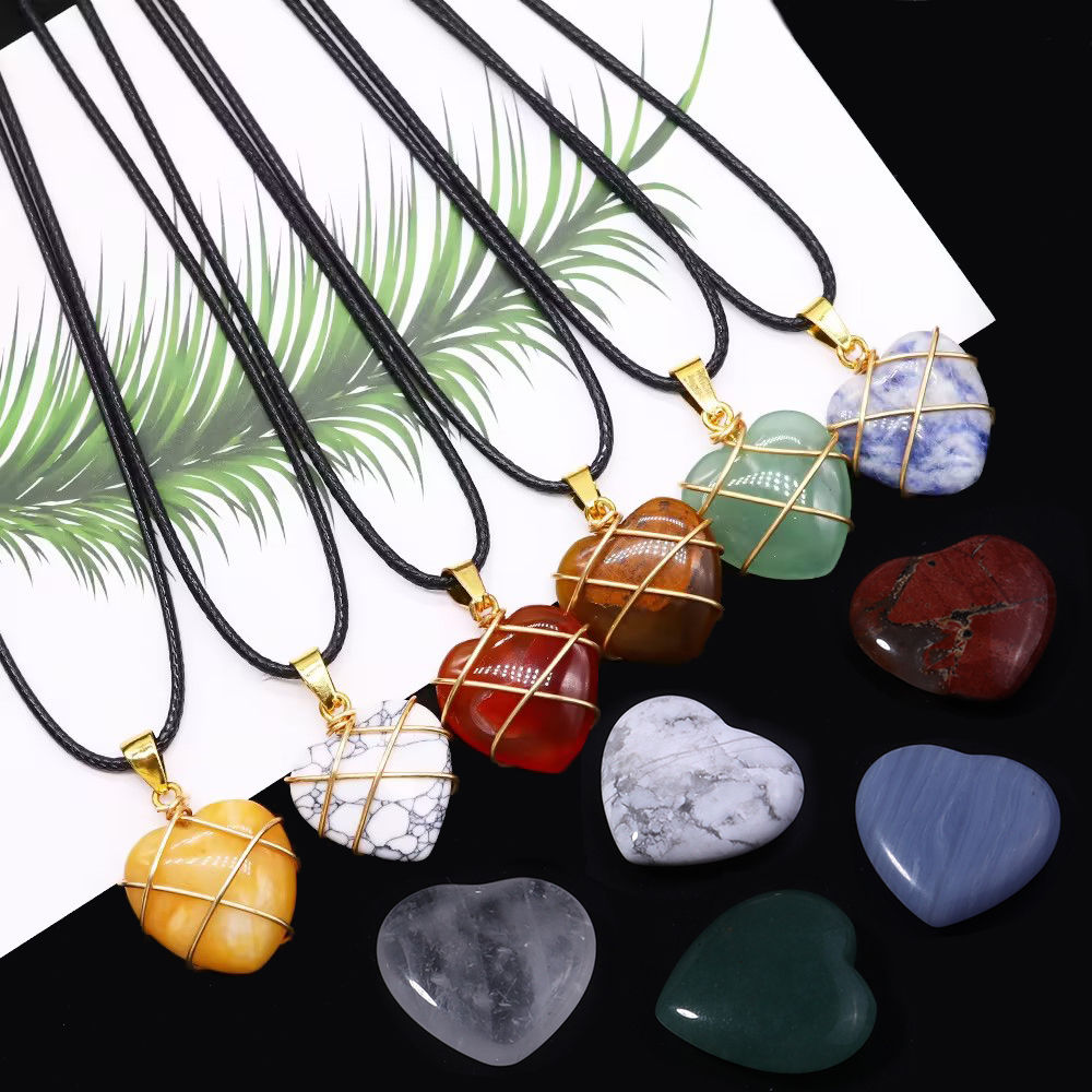 5pcs No Hole Heart Natural Sto - Body Jewelry Piercing recensione e prezzo