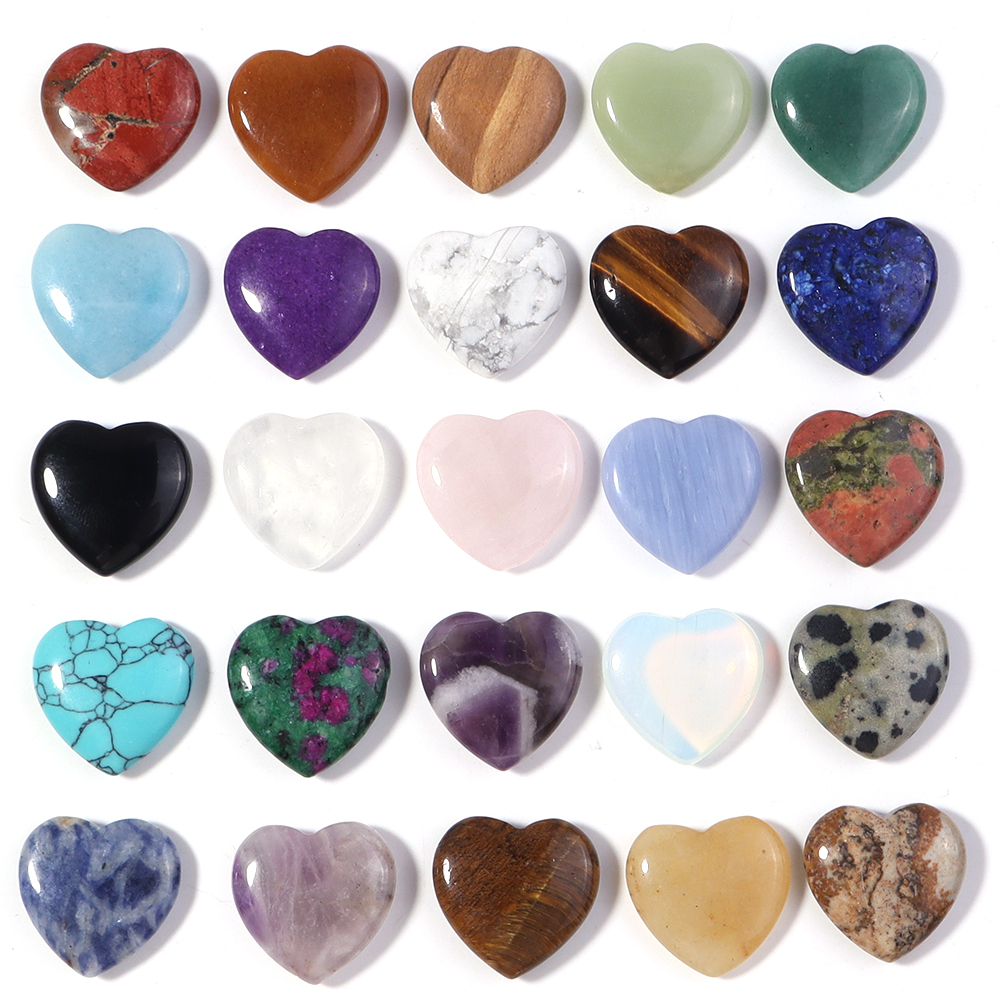 5pcs No Hole Heart Natural Sto - Body Jewelry Piercing recensione e prezzo