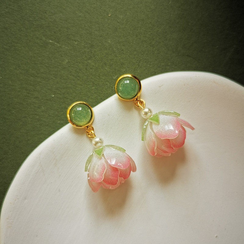 Unique Lotus Flower Drop Earri - Body Jewelry Wholesale recensione e prezzo