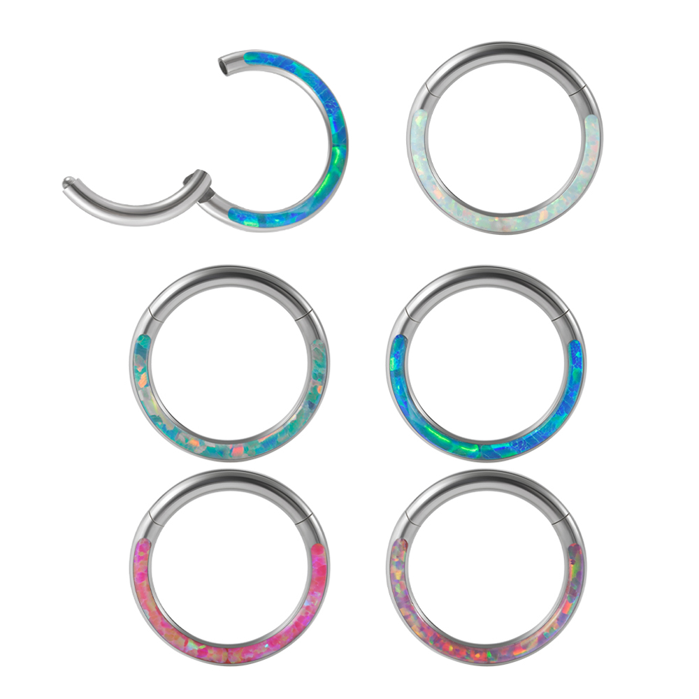 1PC Surgical Steel Opal Hinged - Body Piercing Quality Jewelry recensione e prezzo