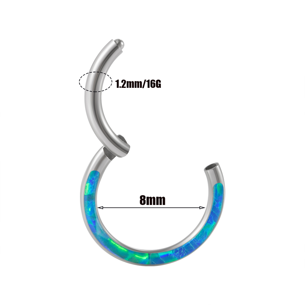1PC Surgical Steel Opal Hinged - Body Piercing Quality Jewelry recensione e prezzo