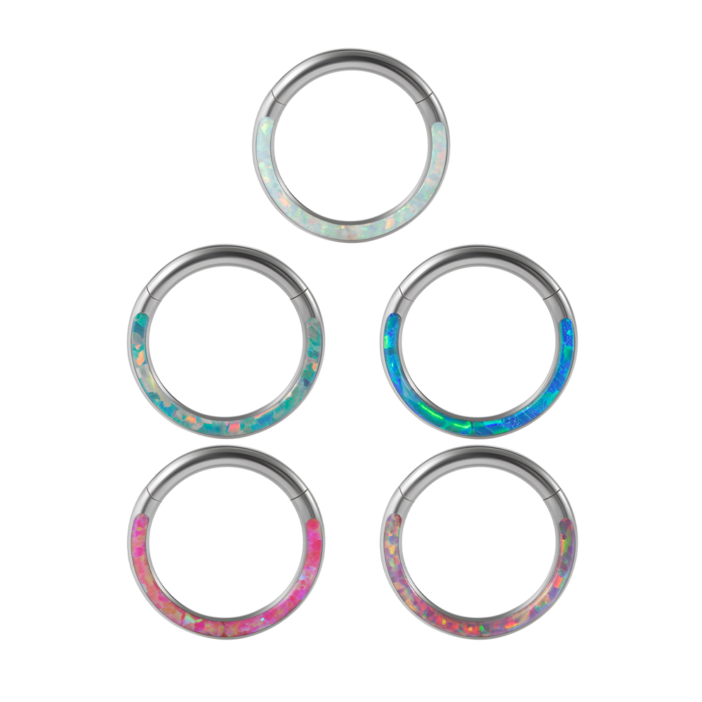 1PC Surgical Steel Opal Hinged - Body Piercing Quality Jewelry recensione e prezzo