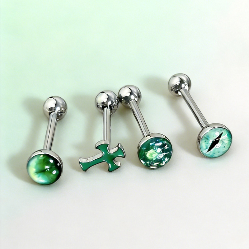 1Pc High-Quality Trendy Green  - Body Piercing Quality Jewelry recensione e prezzo