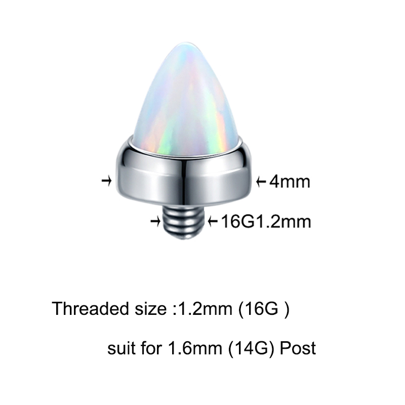 1PC Titanium Claw Set Opal Bul - Body Jewelry Dermal recensione e prezzo