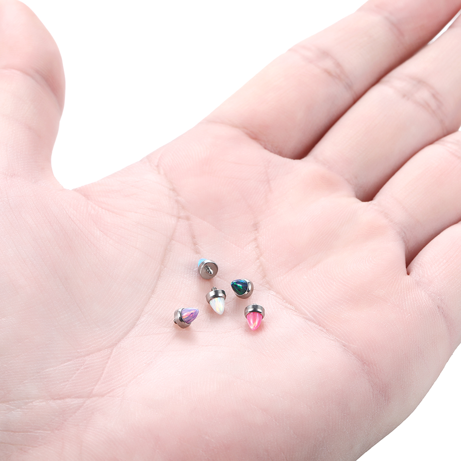 1PC Titanium Claw Set Opal Bul - Body Jewelry Dermal recensione e prezzo