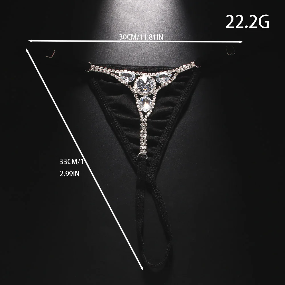 Sexy Round Rhinestone Thong Ad - Body Jewelry Retainers recensione e prezzo