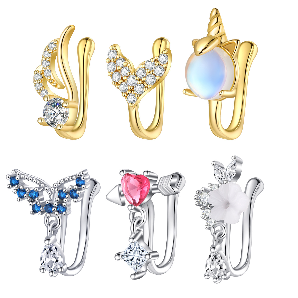 Fake Nose Piercing Jewelry Hig - Body Piercing Quality Jewelry recensione e prezzo