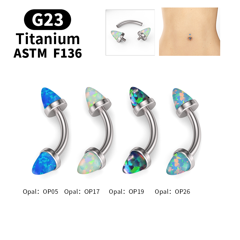 G23 Titanium Exquisite Opal Be - Belly Bar Titanium recensione e prezzo
