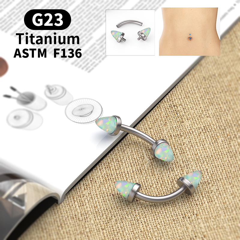 G23 Titanium Exquisite Opal Be - Belly Bar Titanium recensione e prezzo
