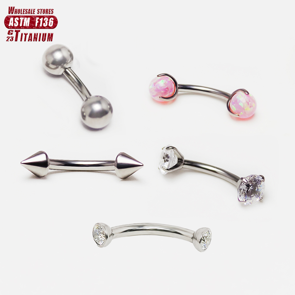 F136 Titanium Piercing 3-5mm O - Eyebrow Curved Barbell recensione e prezzo