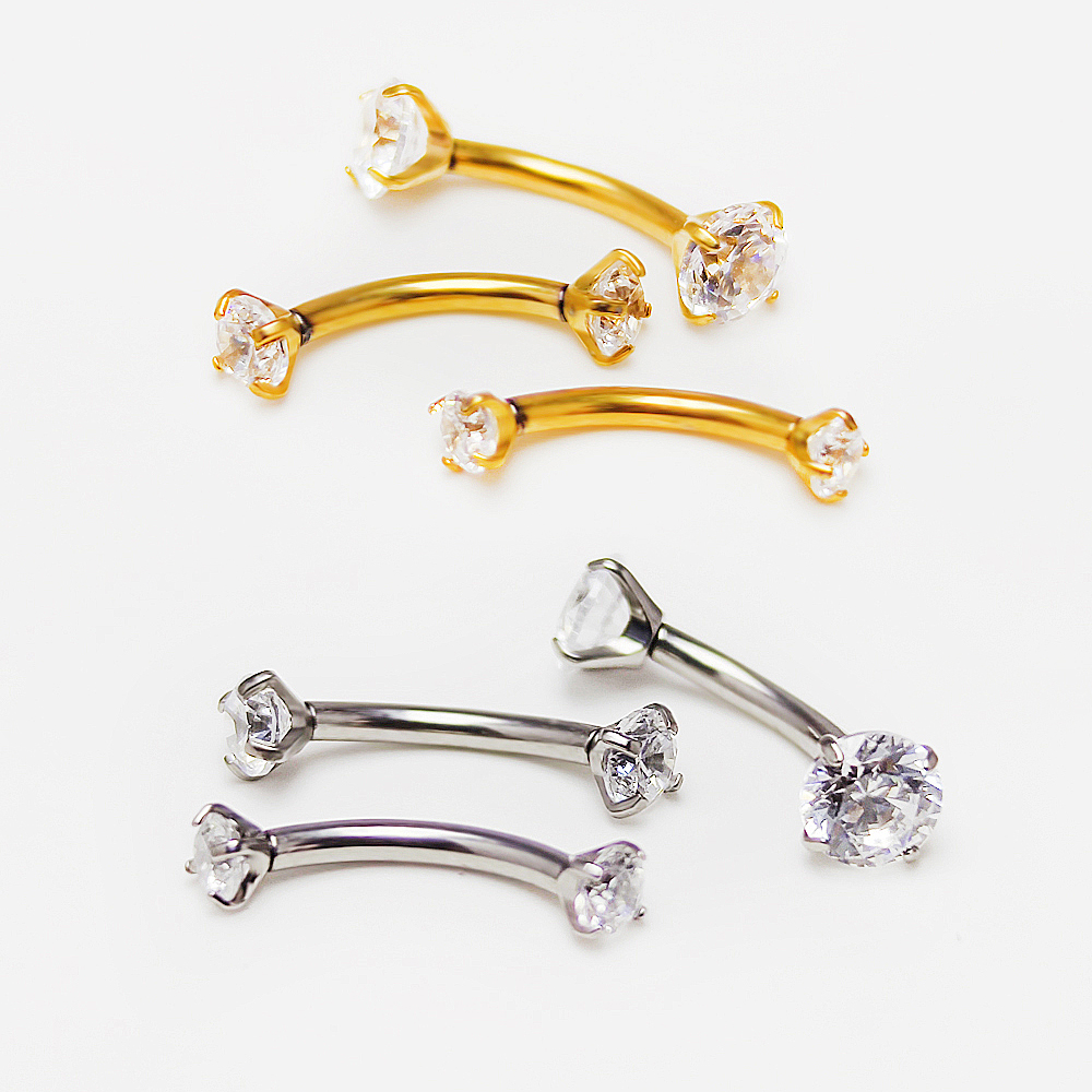 F136 Titanium Piercing 3-5mm O - Eyebrow Curved Barbell recensione e prezzo