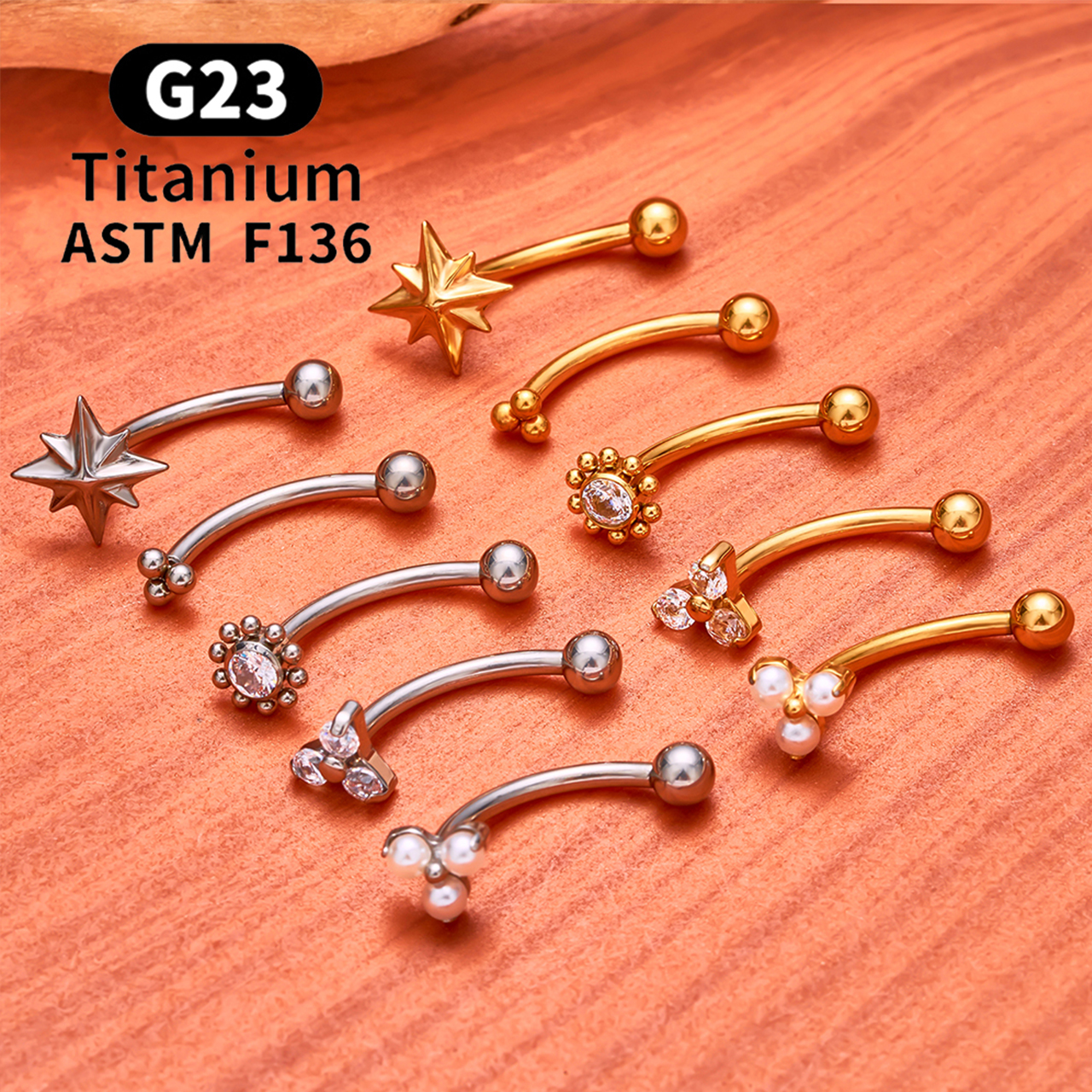 ASTM F136 Titanium Hexagram Ro - Belly Bar Titanium recensione e prezzo