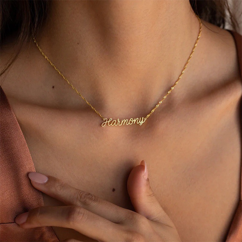 Custom Name Water Ripple Neckl - Body Jewelry Wholesale recensione e prezzo