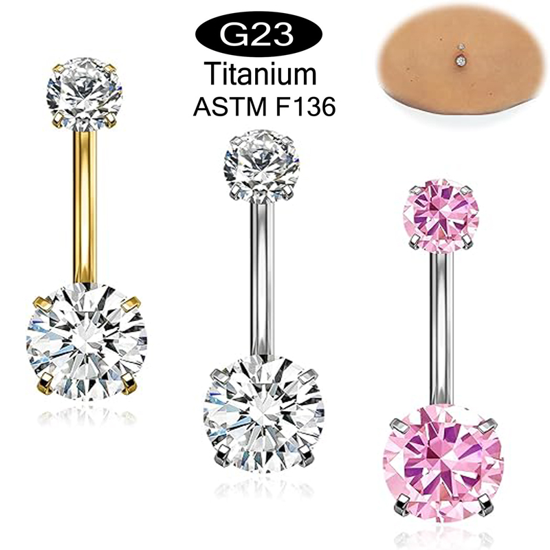 1PC G23 Titanium Belly Button  - Belly Bar Titanium recensione e prezzo