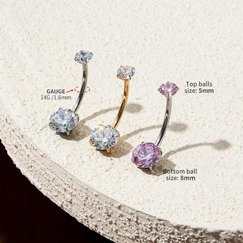 1PC G23 Titanium Belly Button  - Belly Bar Titanium recensione e prezzo