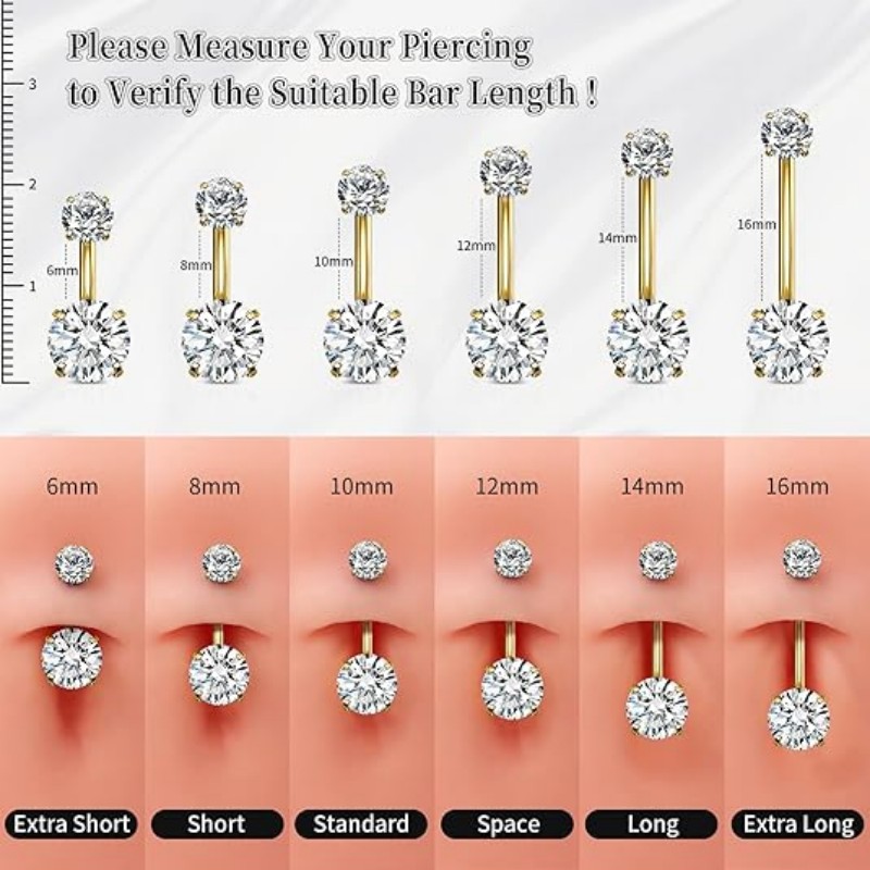 1PC G23 Titanium Belly Button  - Belly Bar Titanium recensione e prezzo