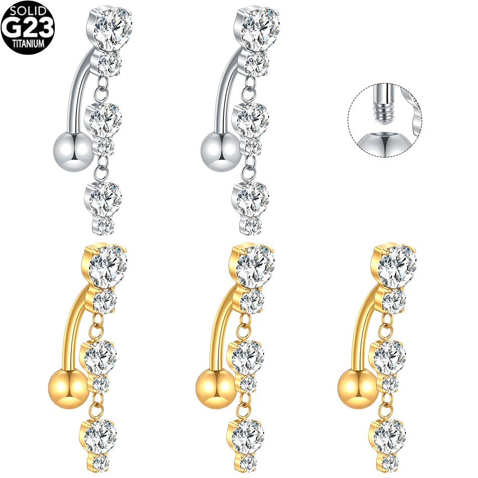 1/5PCS Titanium Reversed Bar C - Belly Bar Titanium recensione e prezzo
