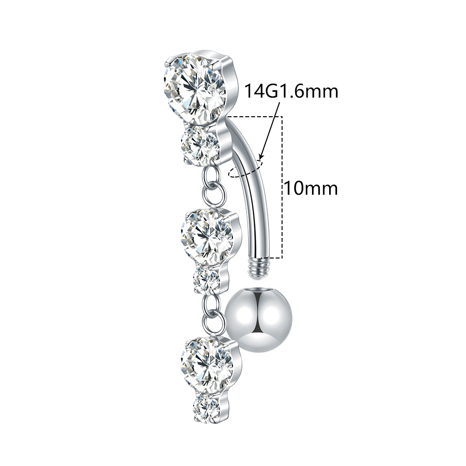1/5PCS Titanium Reversed Bar C - Belly Bar Titanium recensione e prezzo