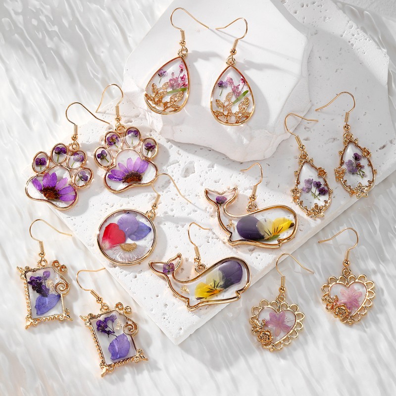 Cute Cat Claw Pressed Flower E - Body Jewelry Wholesale recensione e prezzo